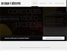 Tablet Screenshot of dugrainademoudre.net